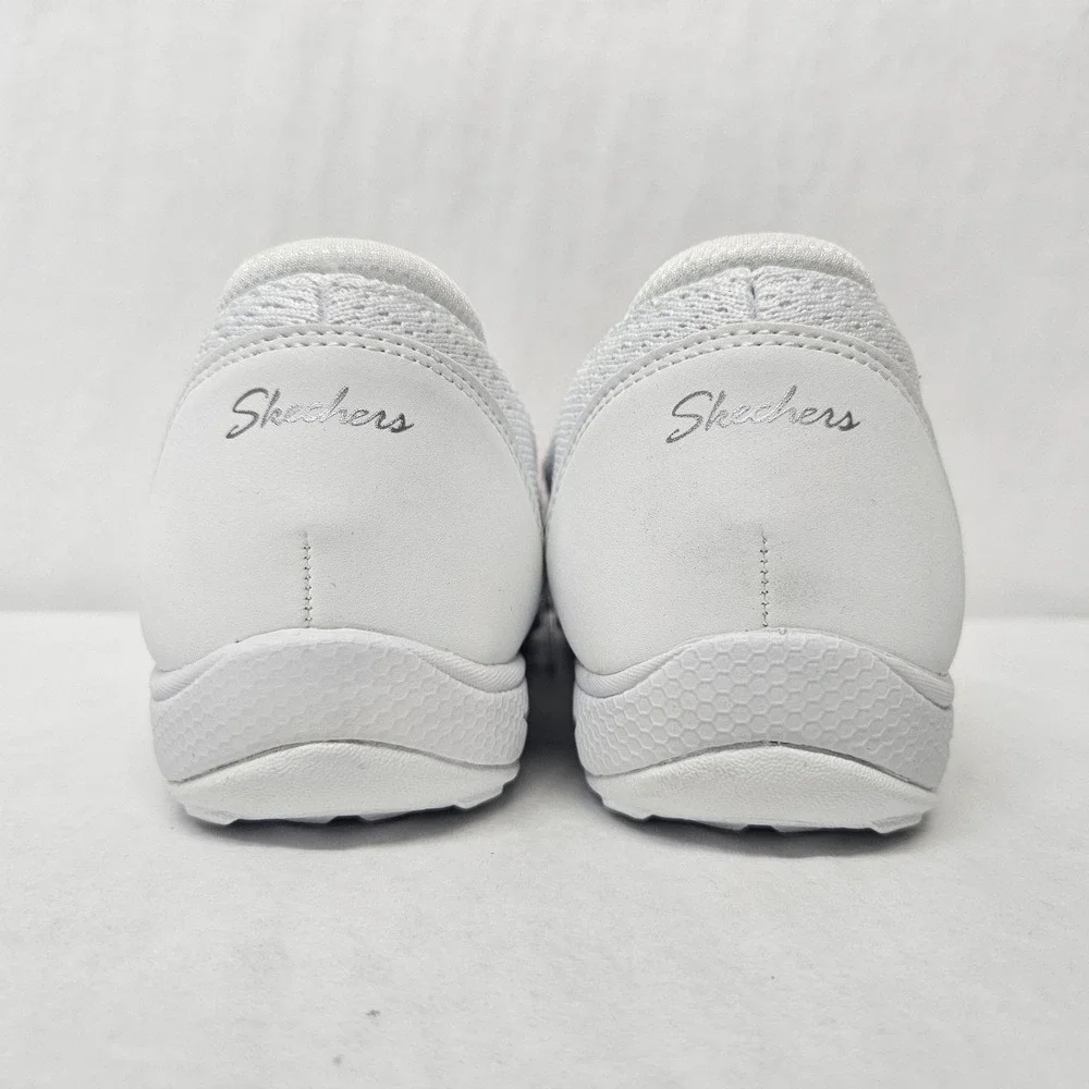 Skechers Breathe Easy - Harbor Hues Slip-on Shoes 100758 White Women's Size 9